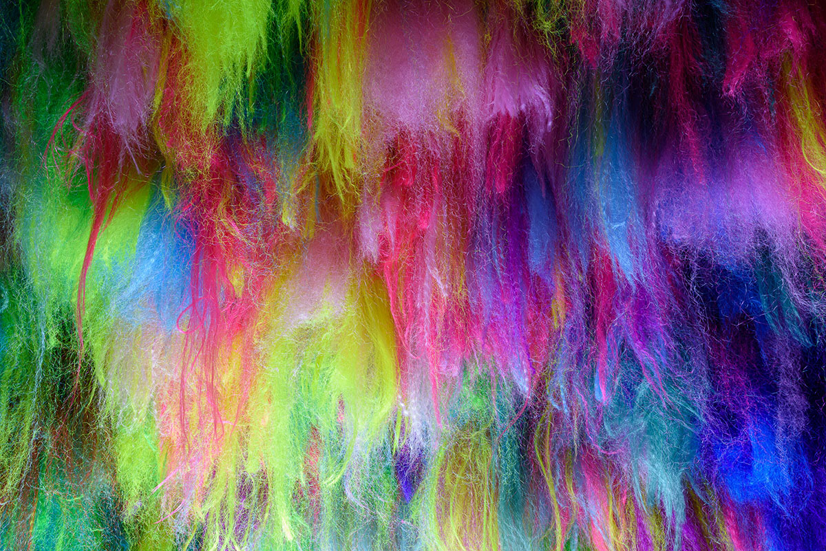 Icelandic Pavilion presents a hypernatural world with colored neon hairs at Venice Art Biennale