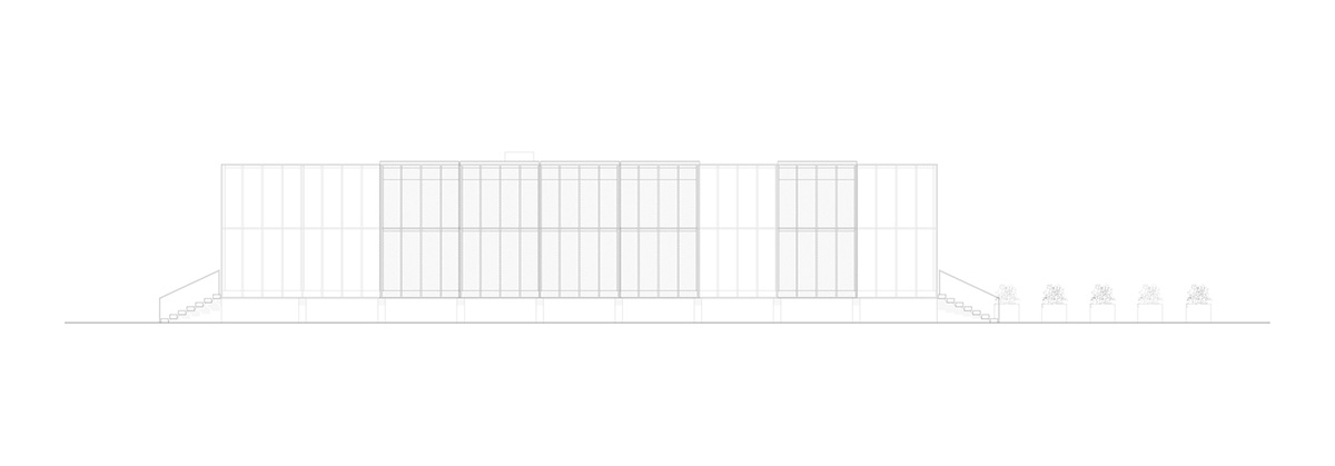 LDA.iMdA architetti associati built modular house raised on stilts in the middle of orchard in Italy