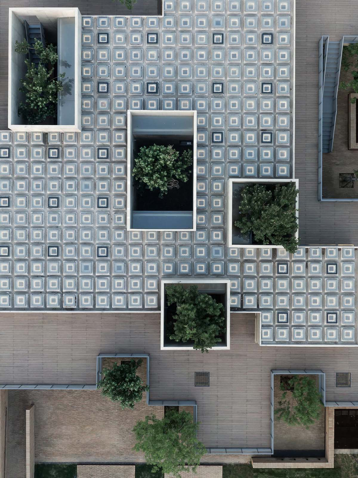 Vector Architects completes restaurant with bold “dispersed” concrete canopies in China