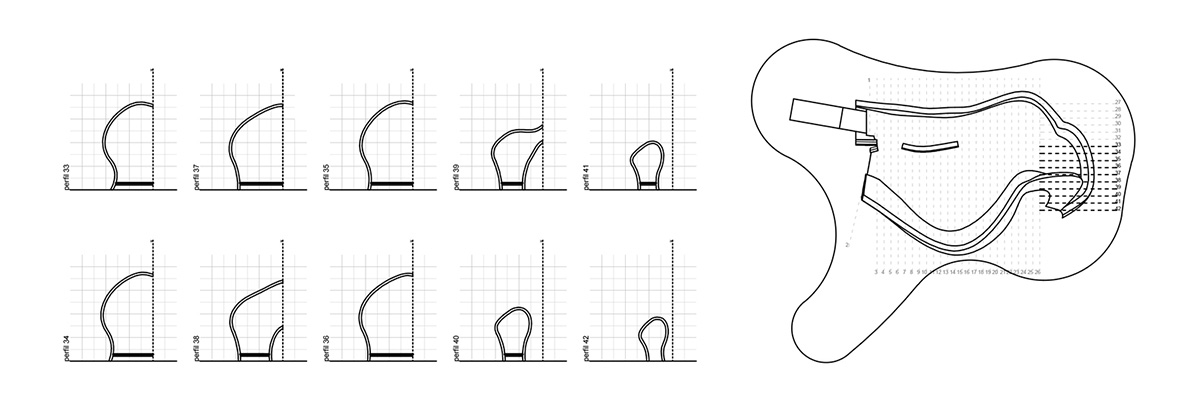 Super small cave-like art gallery by FCC Arquitectura built on lush green in Portugal