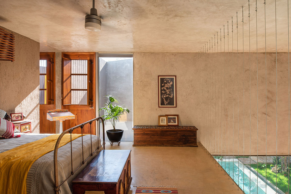 Natural-toned detached house by TACO features dynamic open spaces and backyards in Mexico