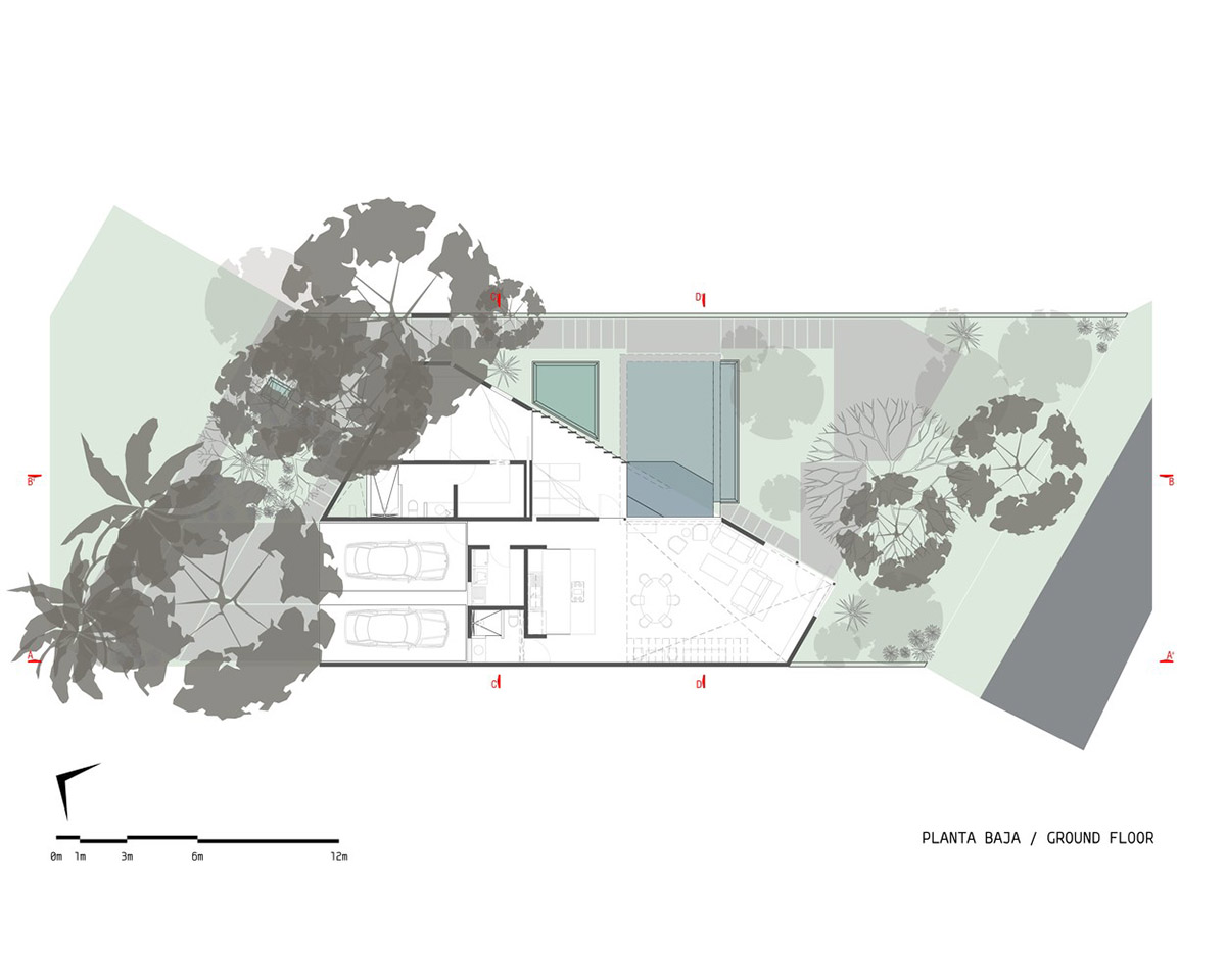 Natural-toned detached house by TACO features dynamic open spaces and backyards in Mexico