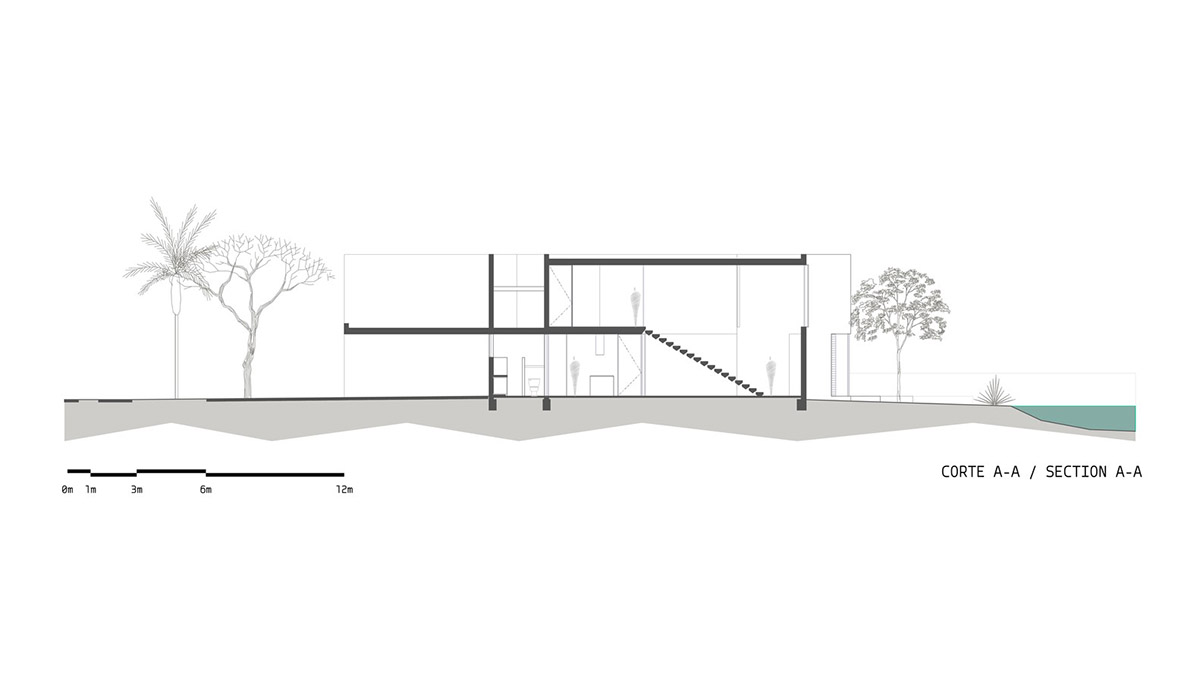 Natural-toned detached house by TACO features dynamic open spaces and backyards in Mexico