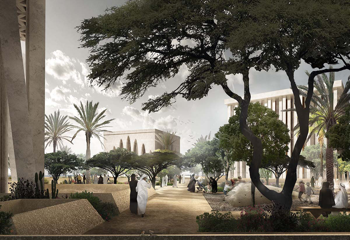 Adjaye Associates designs The Abrahamic Family House with powerful plutonic forms on Saadiyat Island