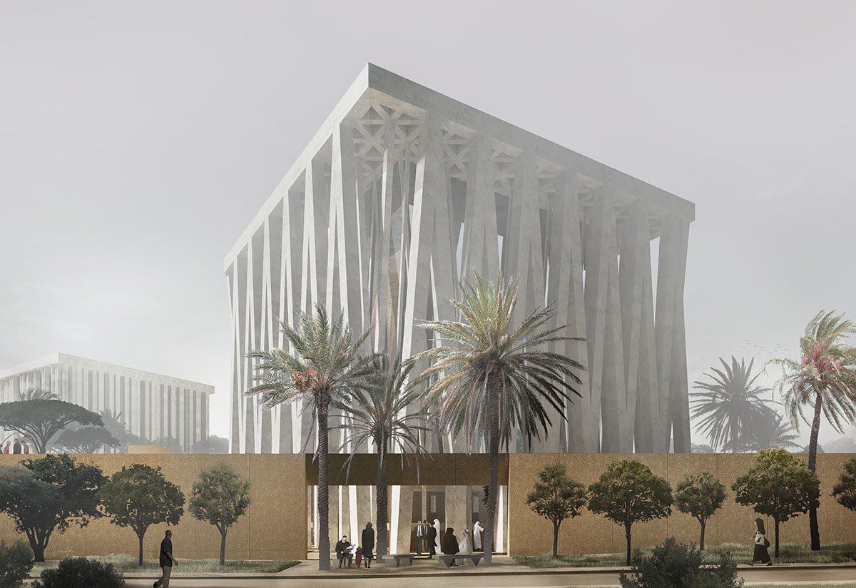 Adjaye Associates designs The Abrahamic Family House with powerful plutonic forms on Saadiyat Island