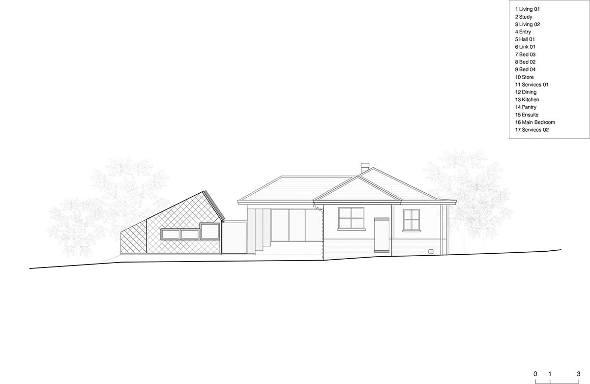 Austin Maynard Architects extends existing post-war Canberra house with two shingle-clad pavilions