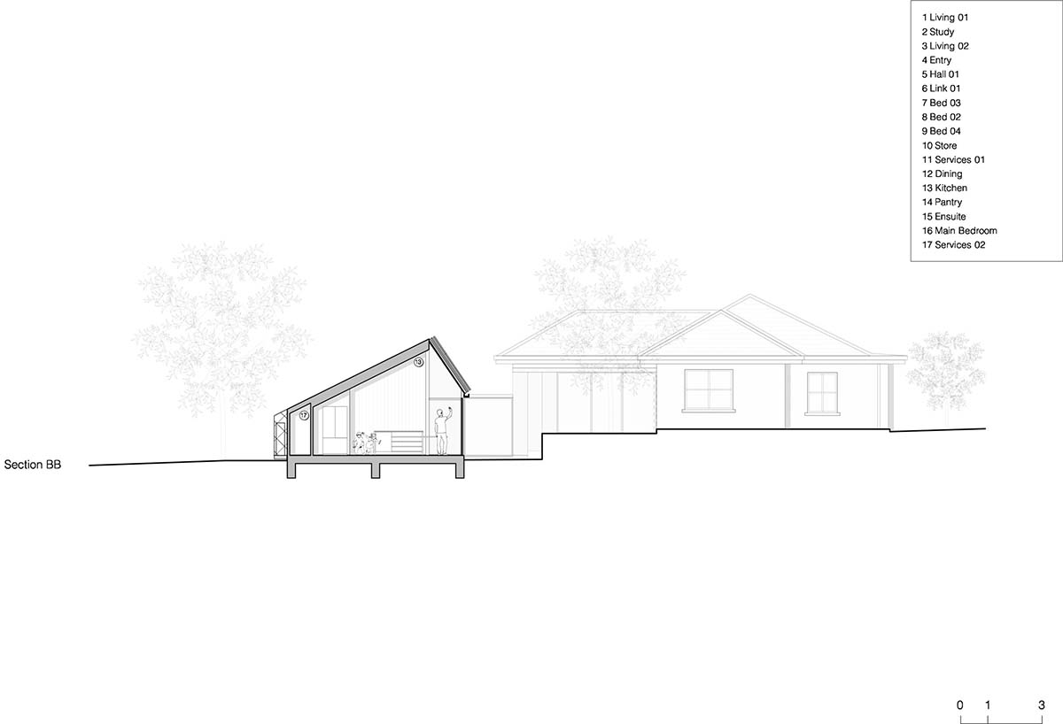 Austin Maynard Architects extends existing post-war Canberra house with two shingle-clad pavilions