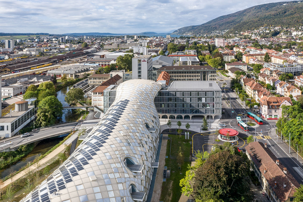 Shigeru Ban creates one of the world’s largest timber structures for Swatch Headquarters in Biel
