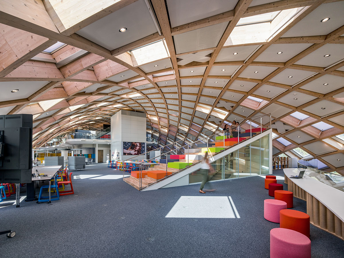 Shigeru Ban creates one of the world’s largest timber structures for Swatch Headquarters in Biel