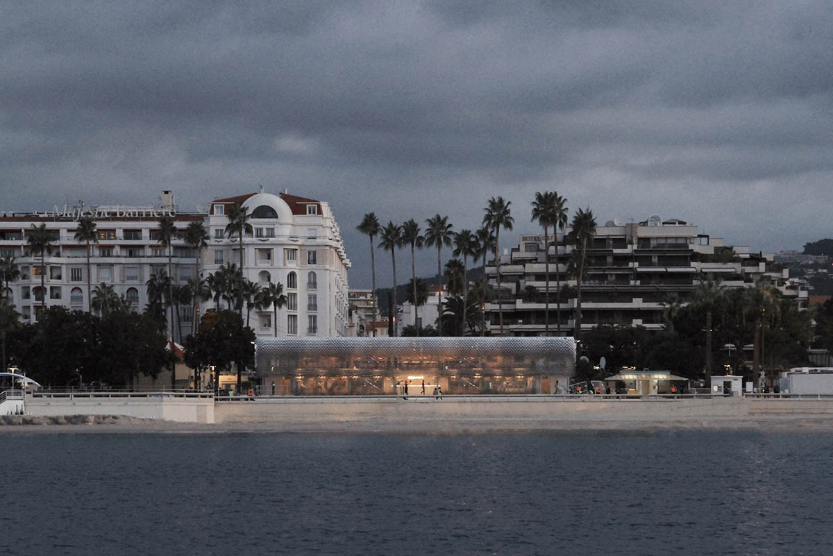 Universal Design Studio and Giles Miller Studio designed recyclable pavilion for BBC in Cannes