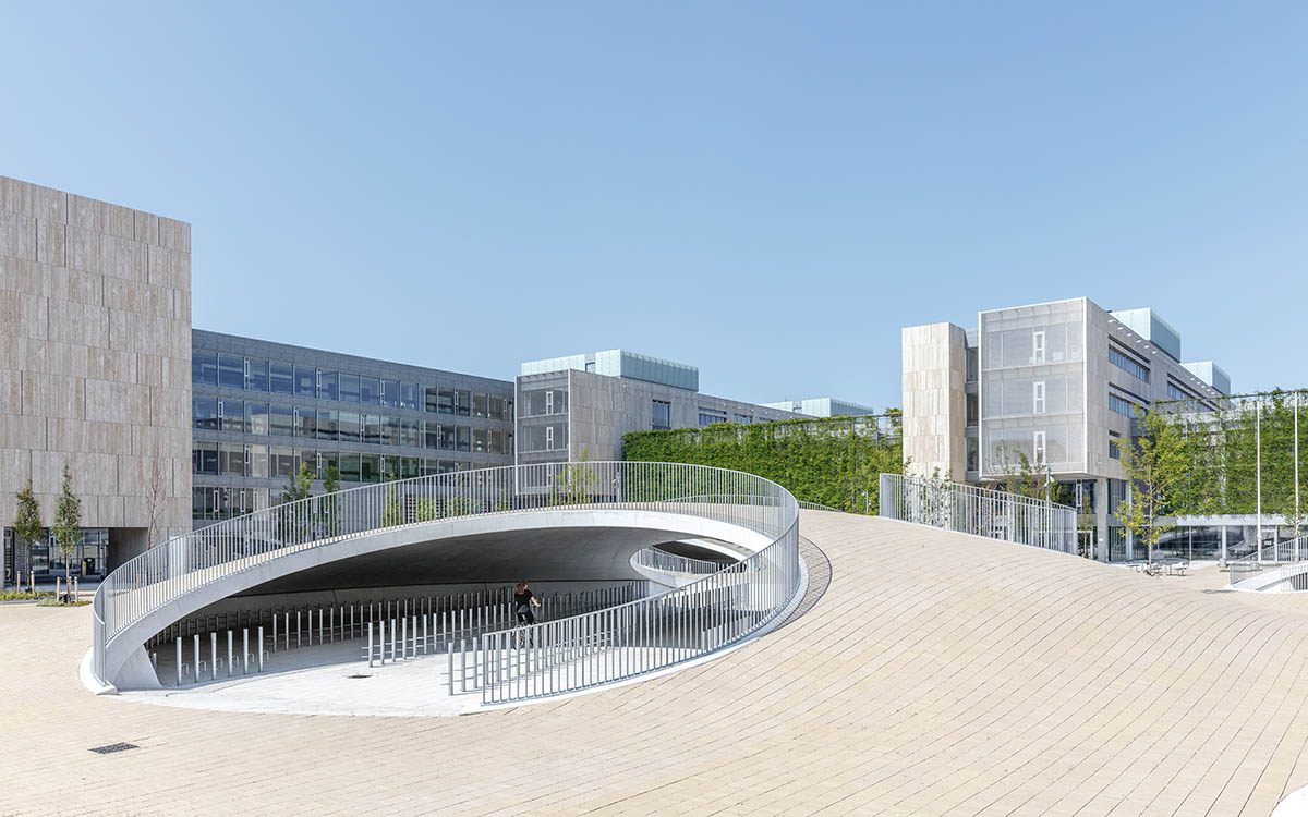 COBE creates undulating landscape with hollow hills for cyclists in Copenhagen