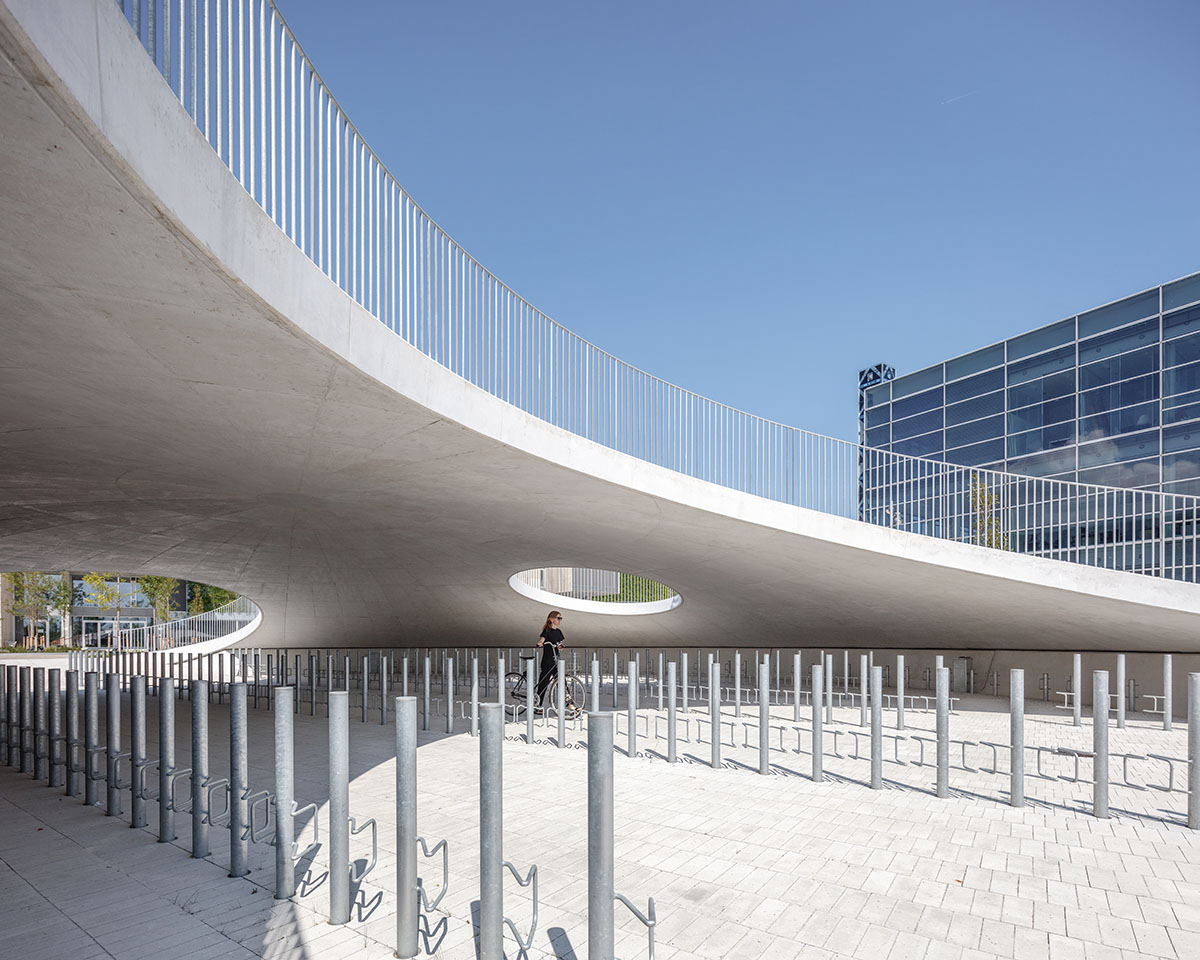 COBE creates undulating landscape with hollow hills for cyclists in Copenhagen
