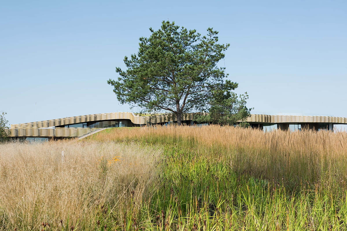 J. Mayer. H built this flower-shaped residence as a camouflage from the environment in near Moscow