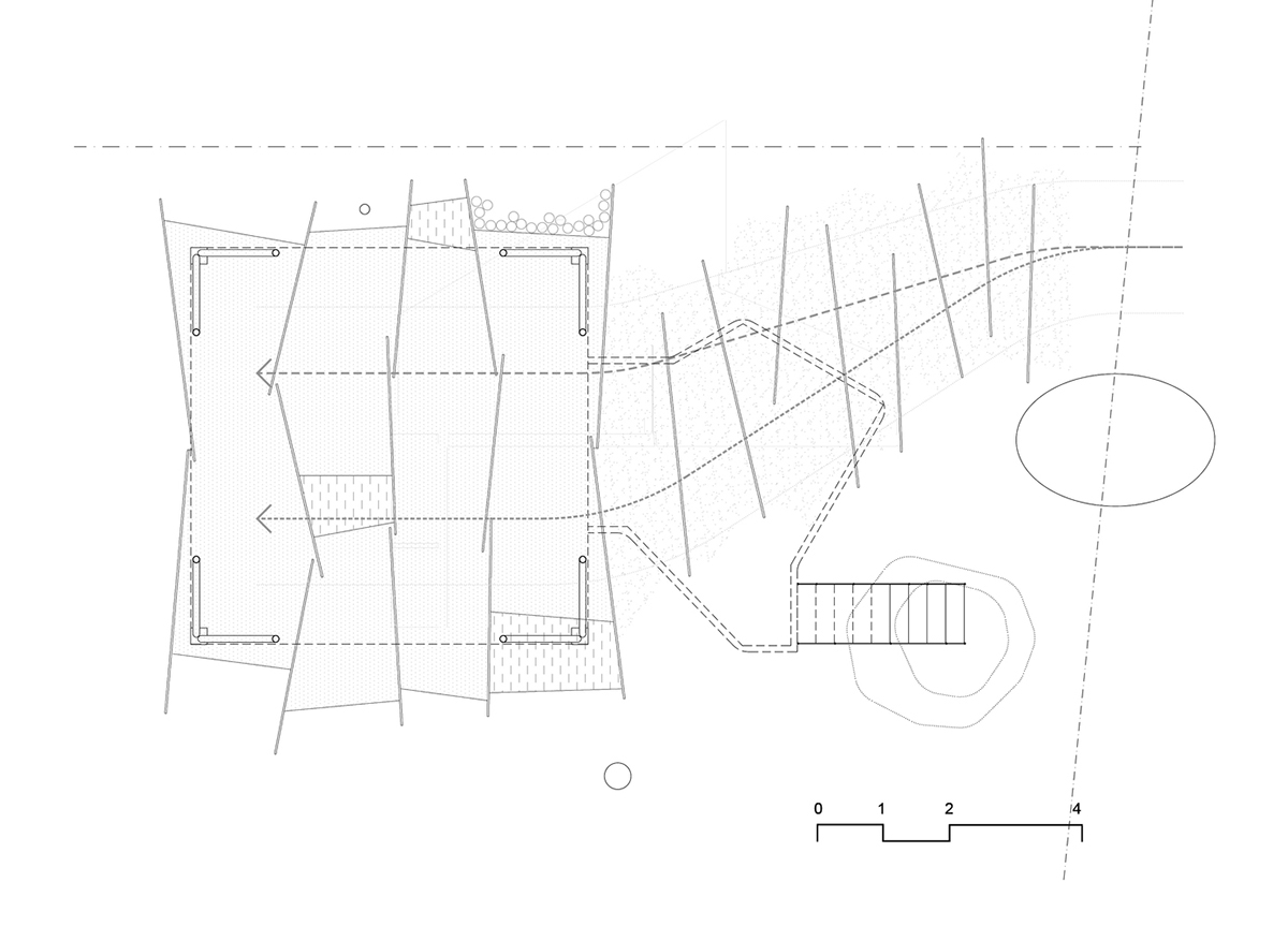 This black metal tree house by Paschetta Cavallero Arquitectos disappears between the treetops