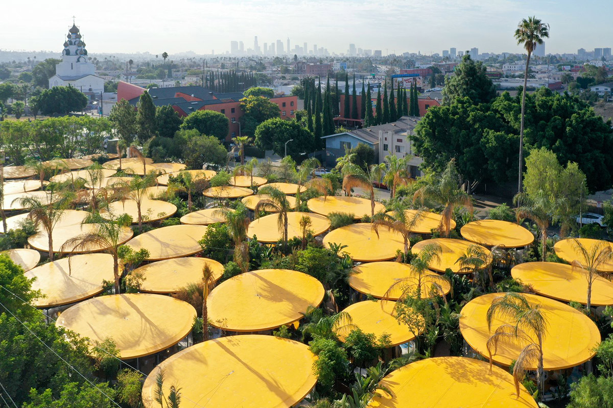 SelgasCano completes Second Home's Hollywood campus with yellow working pods among tress and plants