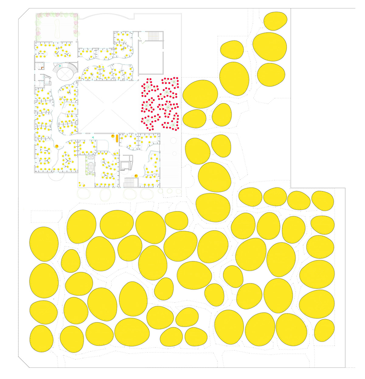 SelgasCano completes Second Home's Hollywood campus with yellow working pods among tress and plants
