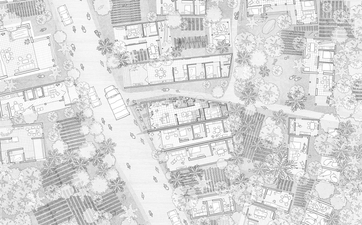 This reddish house features rooftop garden to make owners grow their own food in Vietnam