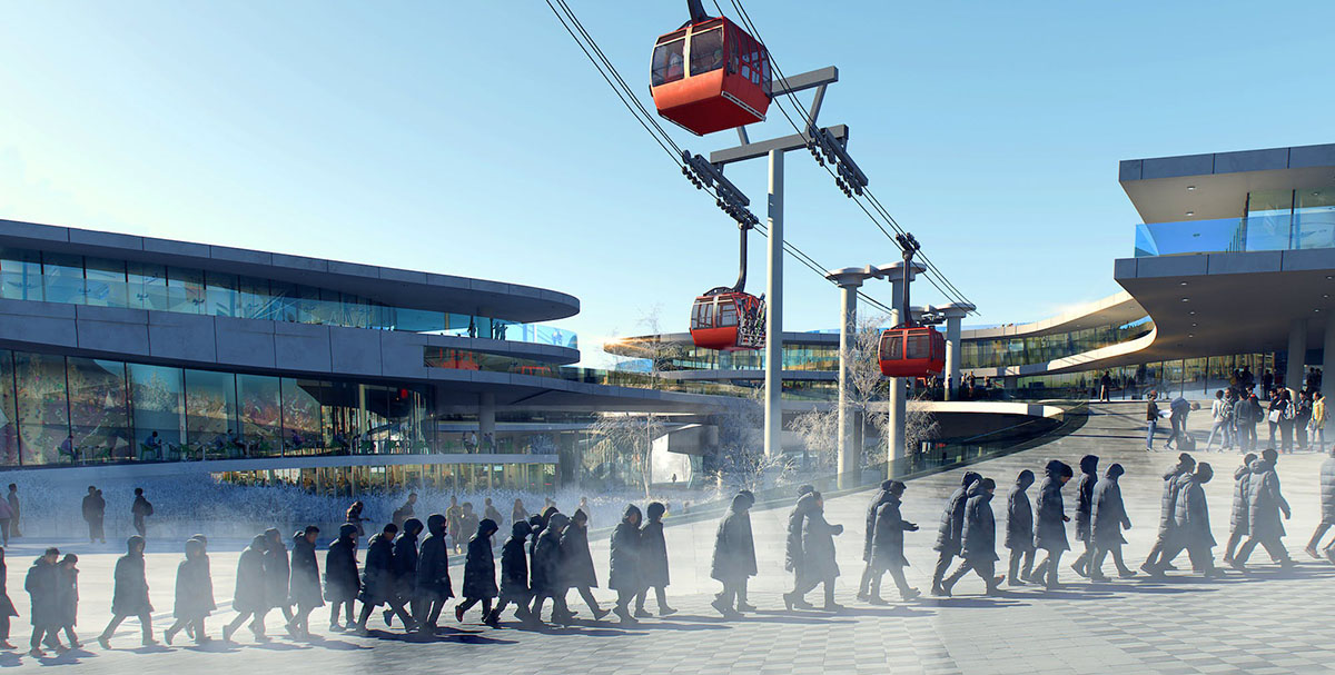 maison h reveals its intertwined design for Beijing 2022 Winter Olympic Museum