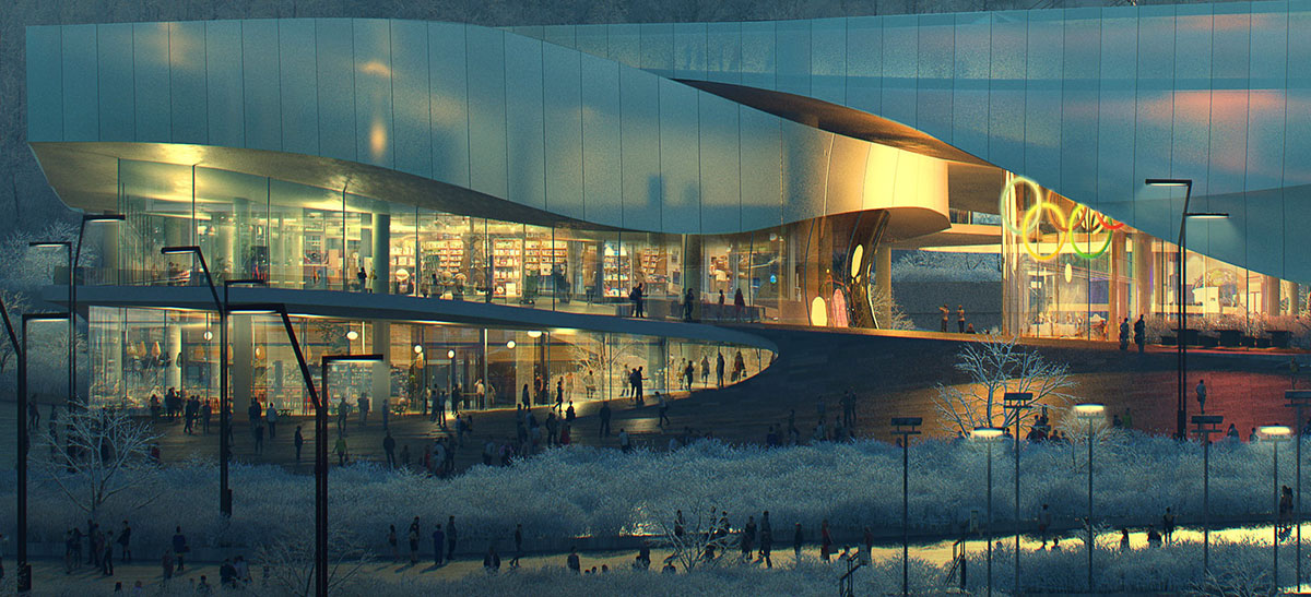 maison h reveals its intertwined design for Beijing 2022 Winter Olympic Museum