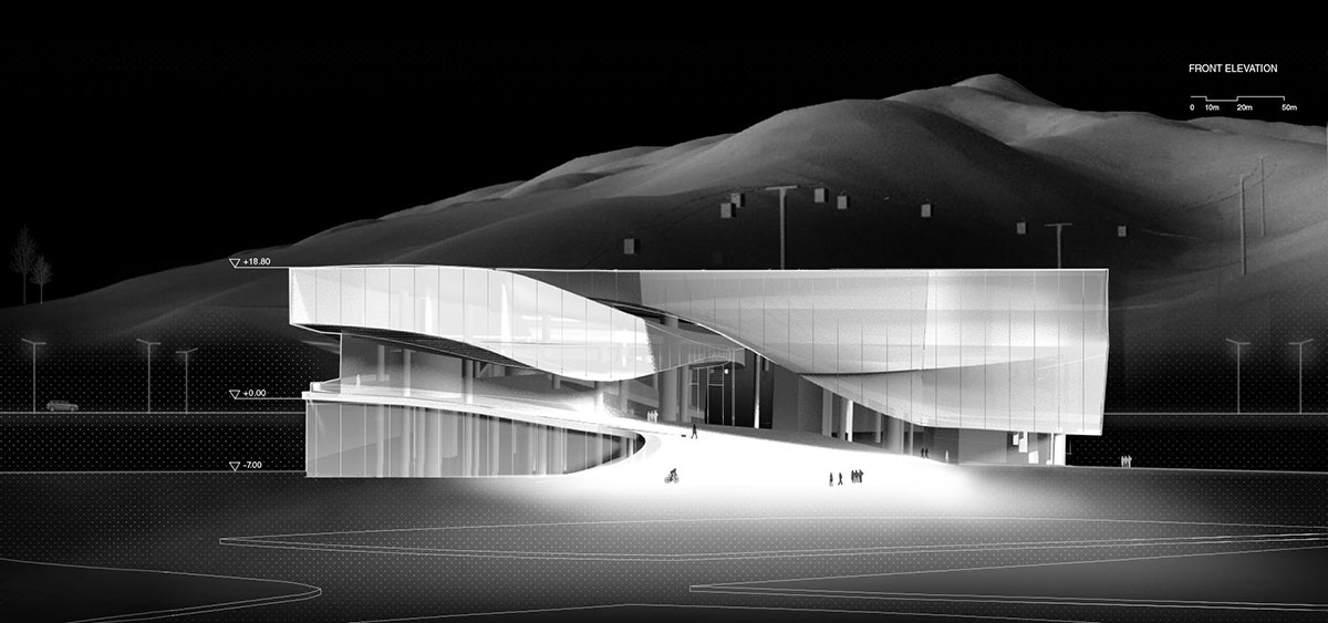 maison h reveals its intertwined design for Beijing 2022 Winter Olympic Museum