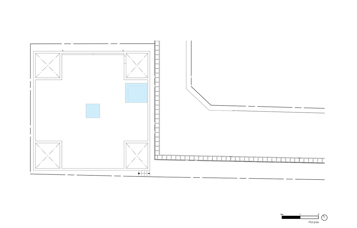 Fujiwaramuro Architects designs family house with thin skylights and transparent built-in garage