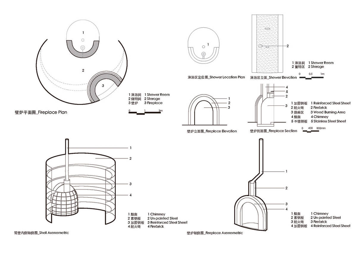Atelier Liu Yuyang Architects built glassless yoga pavilion featuring silver roof set on a hill
