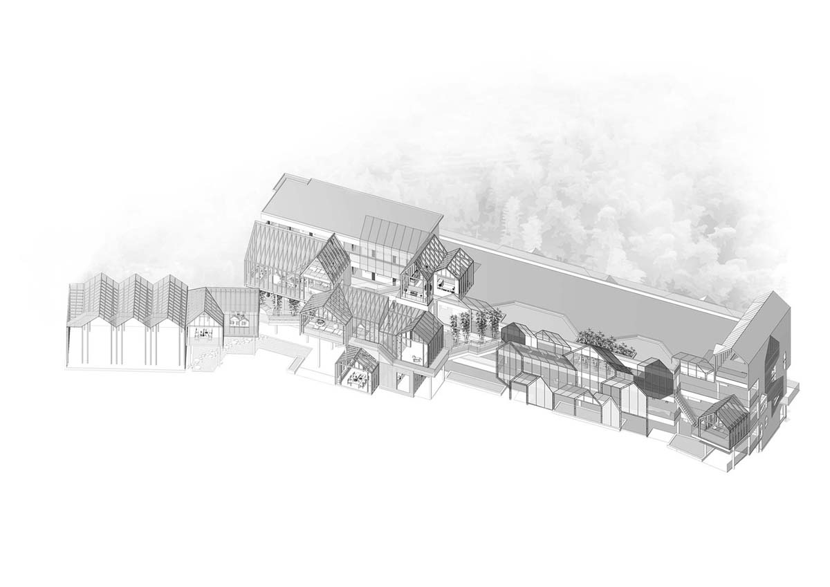 This colourful cottage-like primary school acts as a miniature mountain village in Hangzhou