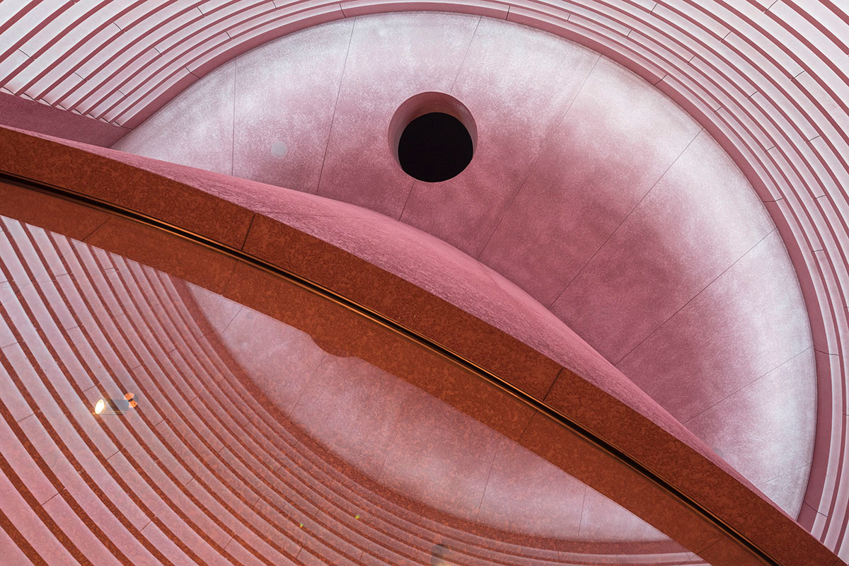 Adjaye Associates uses different hues of pink with sculptural concrete to form new store in LA
