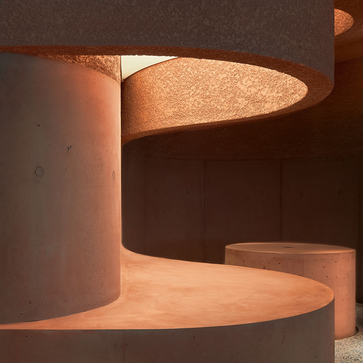 Adjaye Associates uses different hues of pink with sculptural concrete to form new store in LA