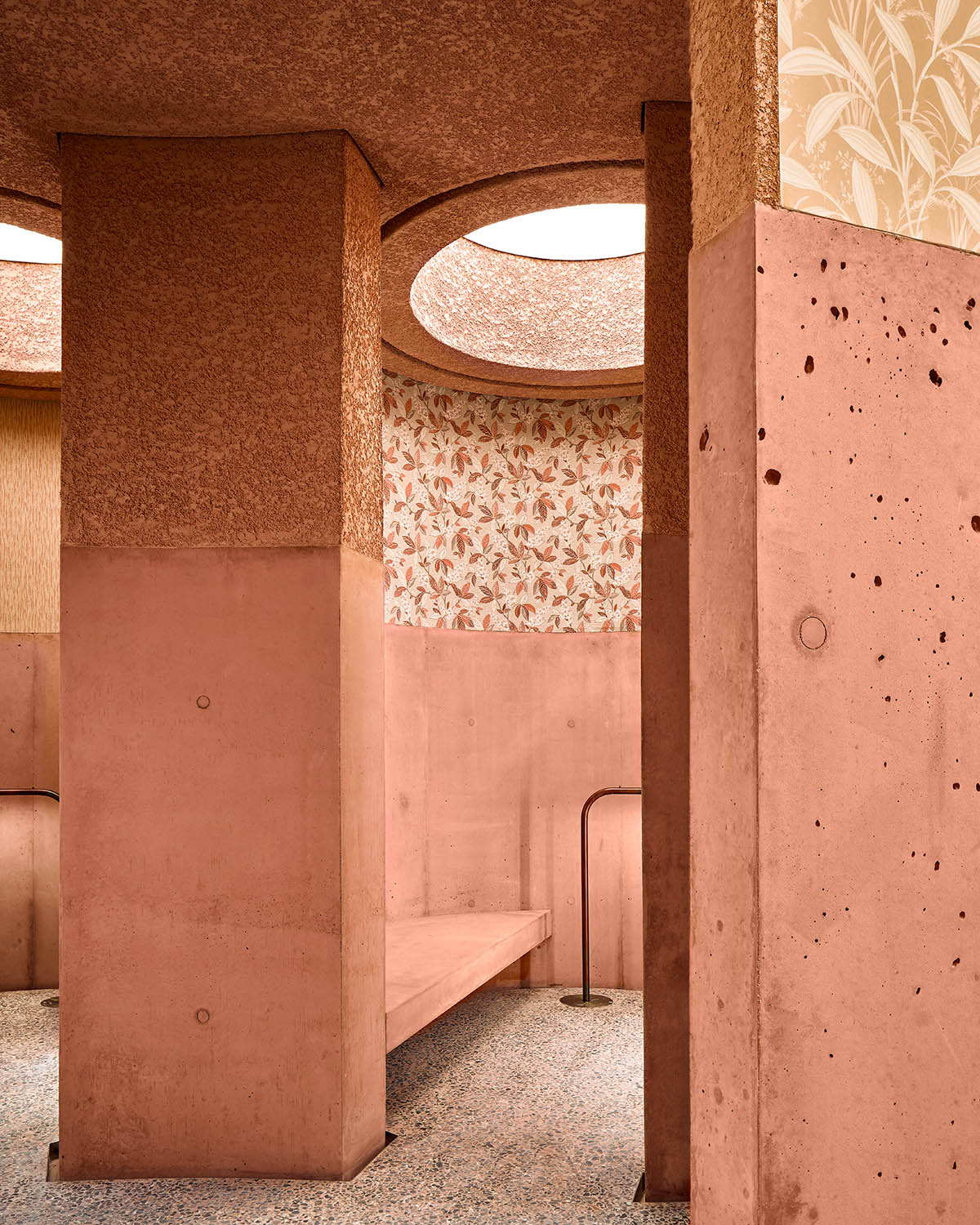 Adjaye Associates uses different hues of pink with sculptural concrete to form new store in LA
