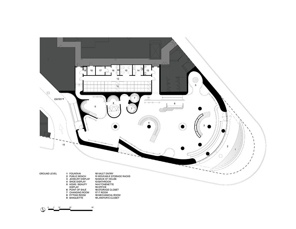 Adjaye Associates uses different hues of pink with sculptural concrete to form new store in LA