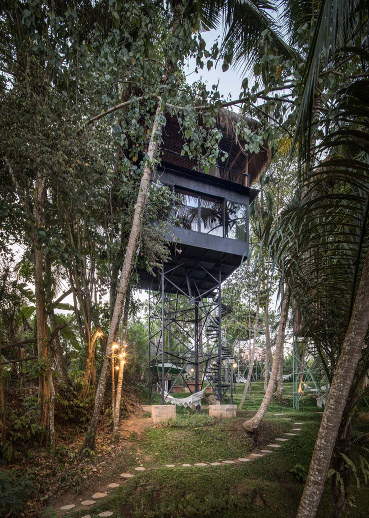 Alexis Dornier's treetop boutique hotels are built with light materials and minimum footprint