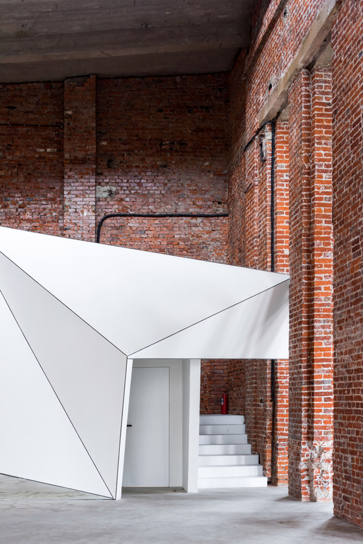 Geometrix Design transforms historic brick building into a large event and public space in Moscow