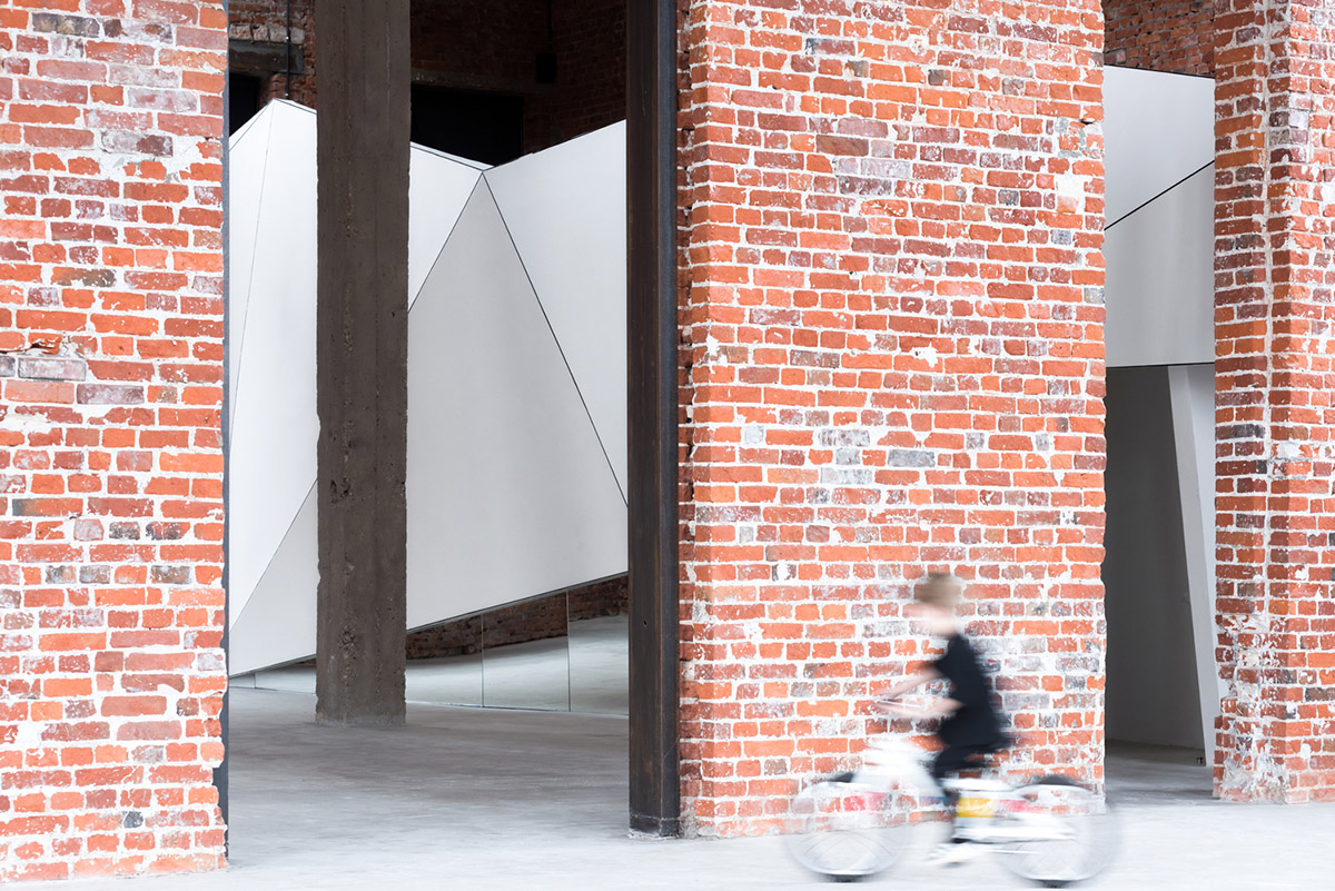 Geometrix Design transforms historic brick building into a large event and public space in Moscow