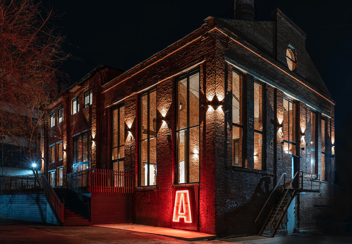 Geometrix Design transforms historic brick building into a large event and public space in Moscow