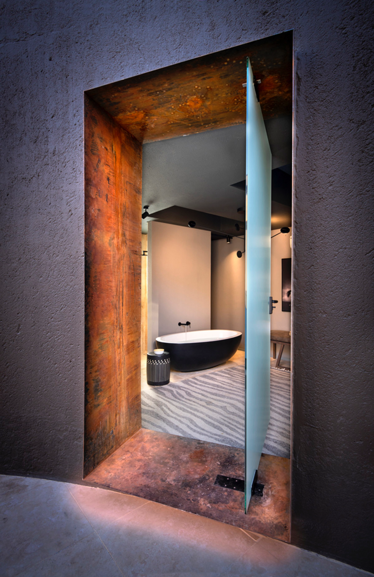 Fox Browne Creative and Jack Alexander design pavilion-like steel lodges on a desert of Namibia