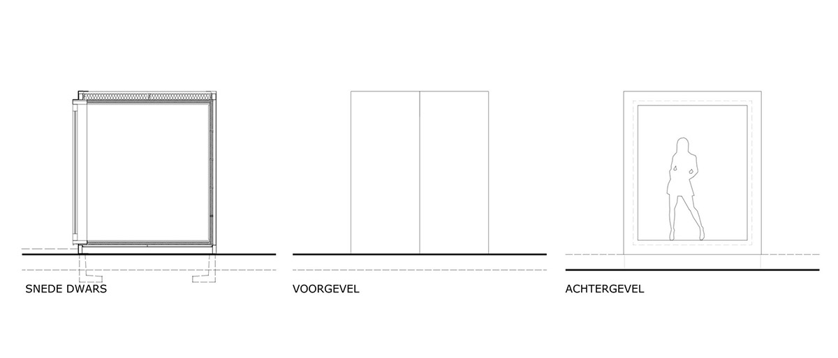 TOOP architectuur uses old shipping containers to convert them into architects' studio in Belgium