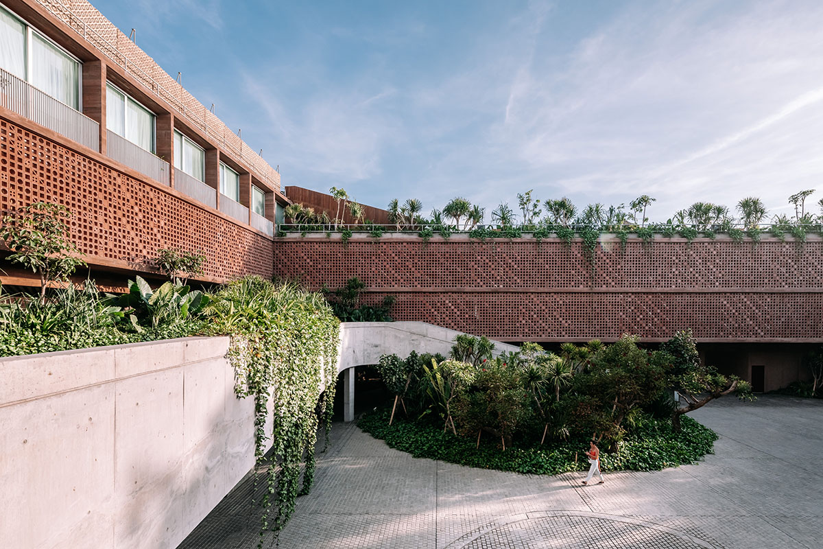 OMA's hotel in Bali is lifted to feature an open platform for daily activities of Balinese people