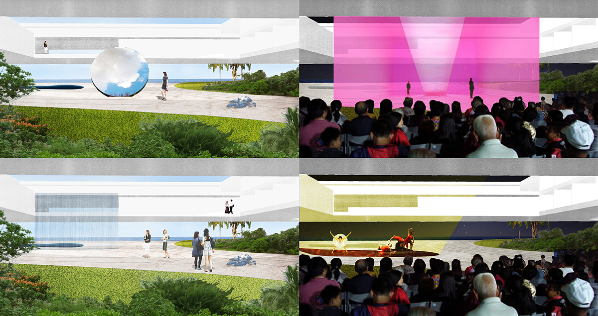 OMA's hotel in Bali is lifted to feature an open platform for daily activities of Balinese people