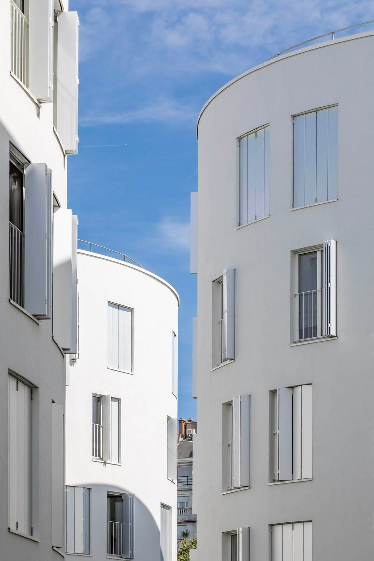 SANAA's social housing complex composed of organic forms in Paris photographed by Vincent Hecht