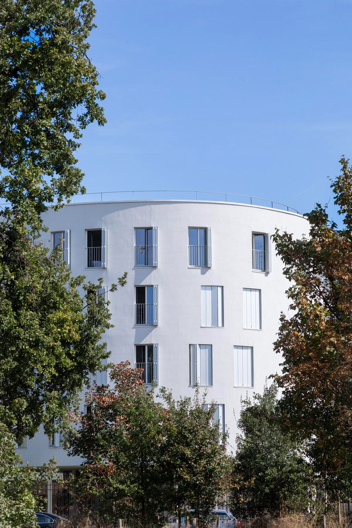 SANAA's social housing complex composed of organic forms in Paris photographed by Vincent Hecht