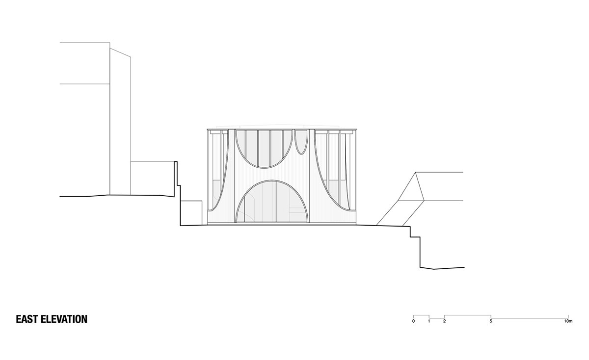 Chenchow Little Architects creates arched cut-outs for residence referencing to old Victorian houses