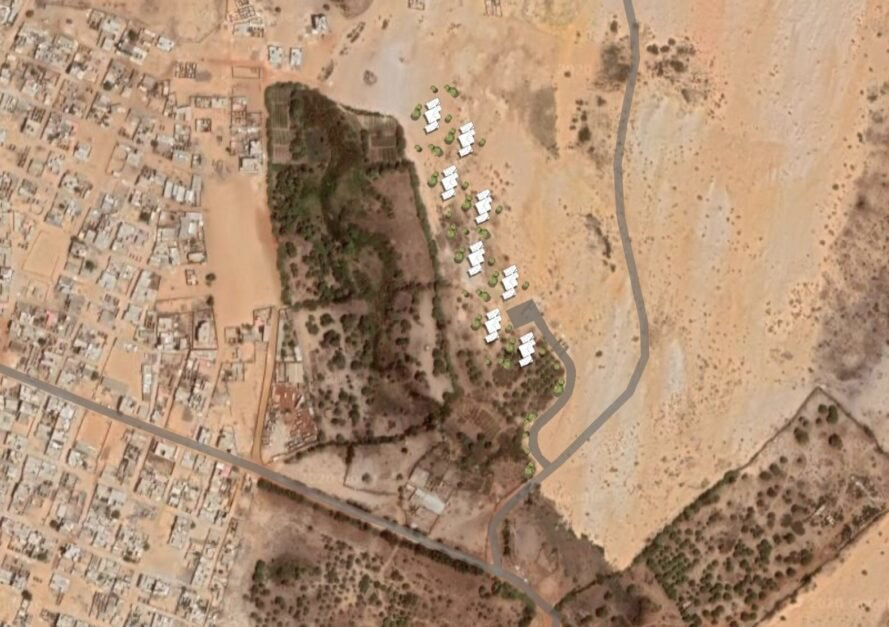 Marc Thorpe designs earth brick houses for makers of a furniture brand in Senegal