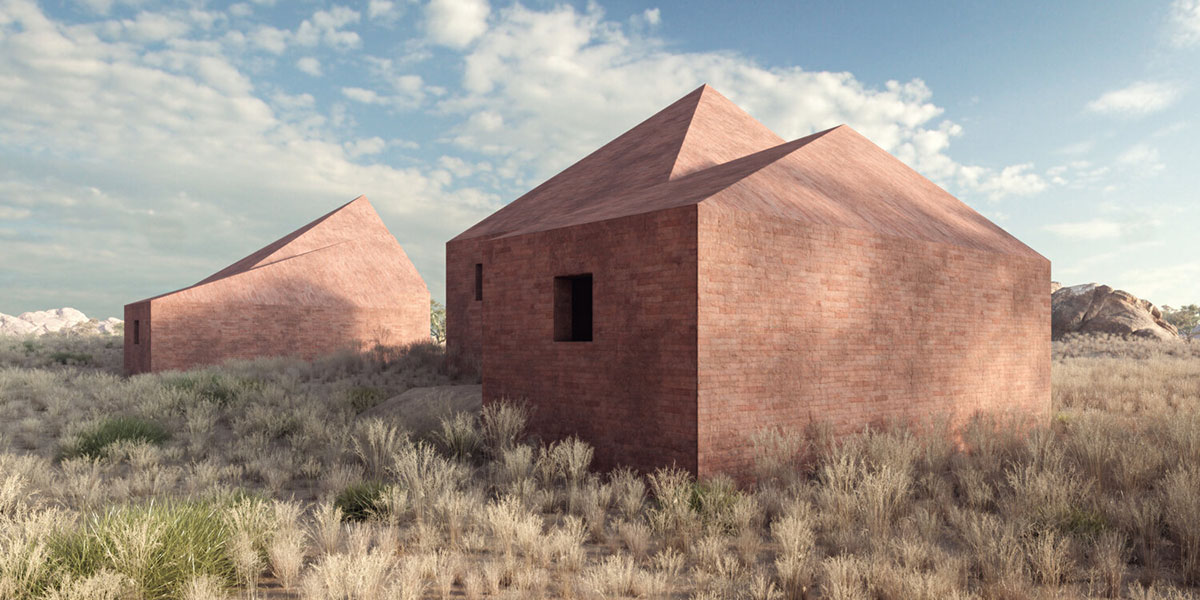 Marc Thorpe designs earth brick houses for makers of a furniture brand in Senegal