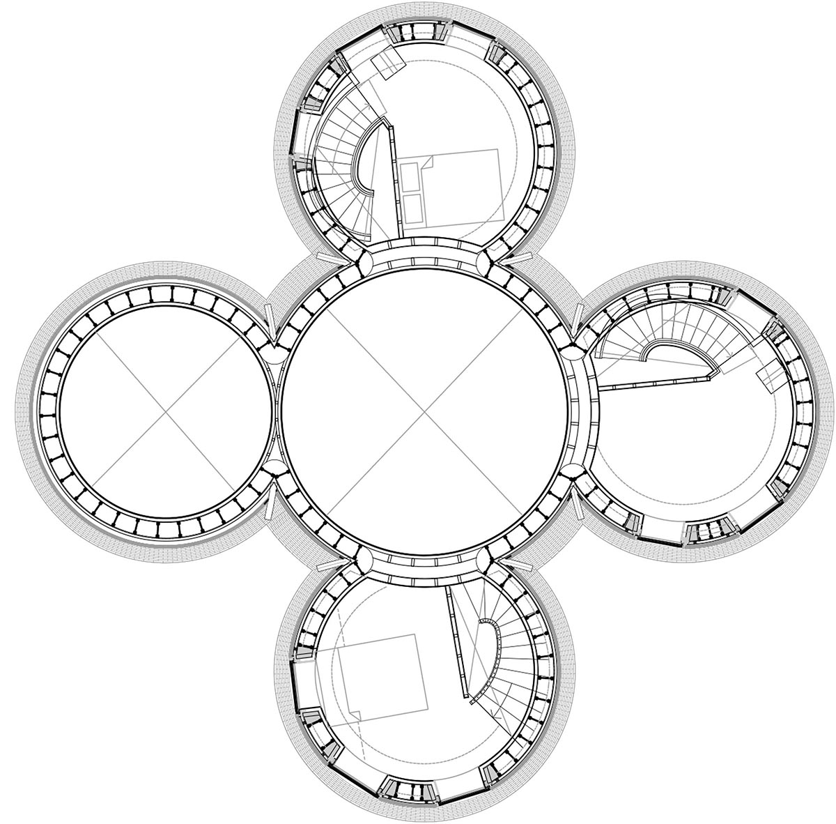 ACME creates five-tower residence inspired by traditional Kent oast houses