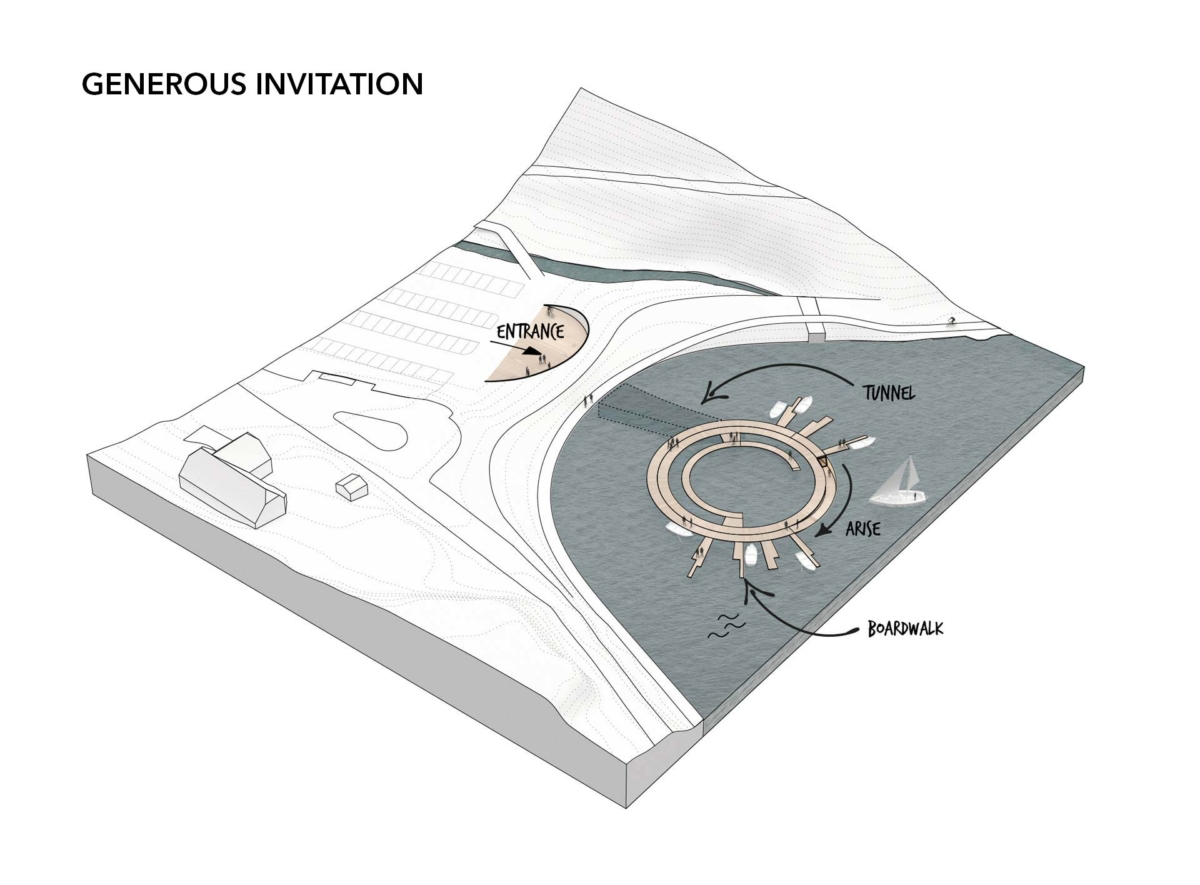 smartvoll releases its competition proposal for a lake restaurant and hotel in Graz, Austria
