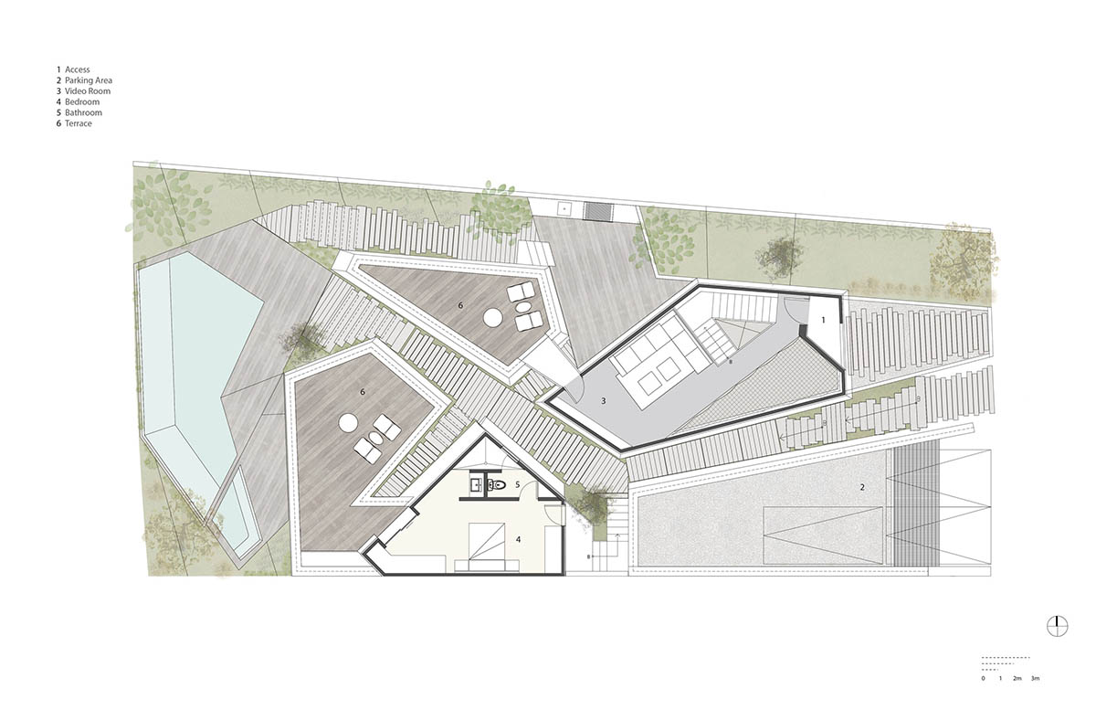 Rojkind Arquitectos completes weekend retreat with five prismatic volumes in Hidalgo, Mexico