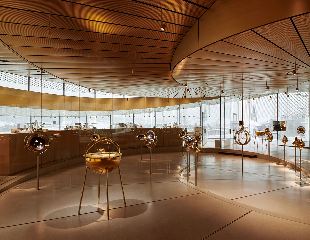 BIG's spiral-shaped museum for Swiss watchmaking is set to open on June 25 in Le Brassus