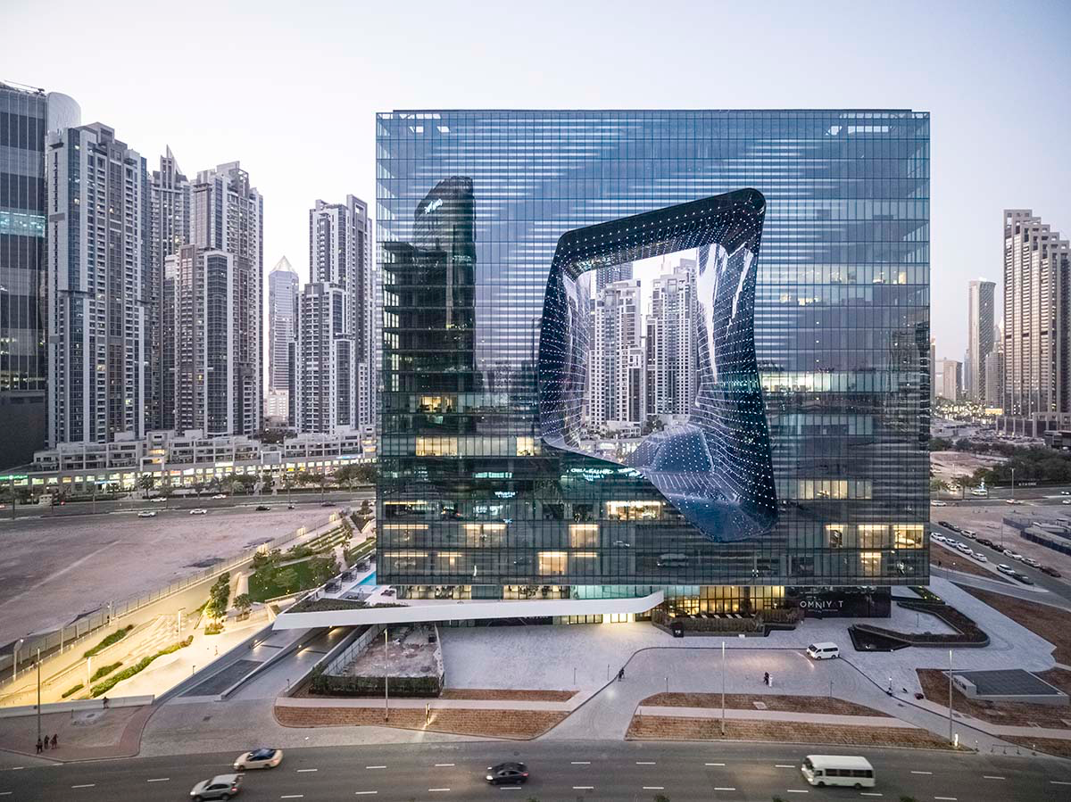 Zaha Hadid Architects' Opus Hotel in Dubai recaptured in photographs by Laurian Ghinitoiu