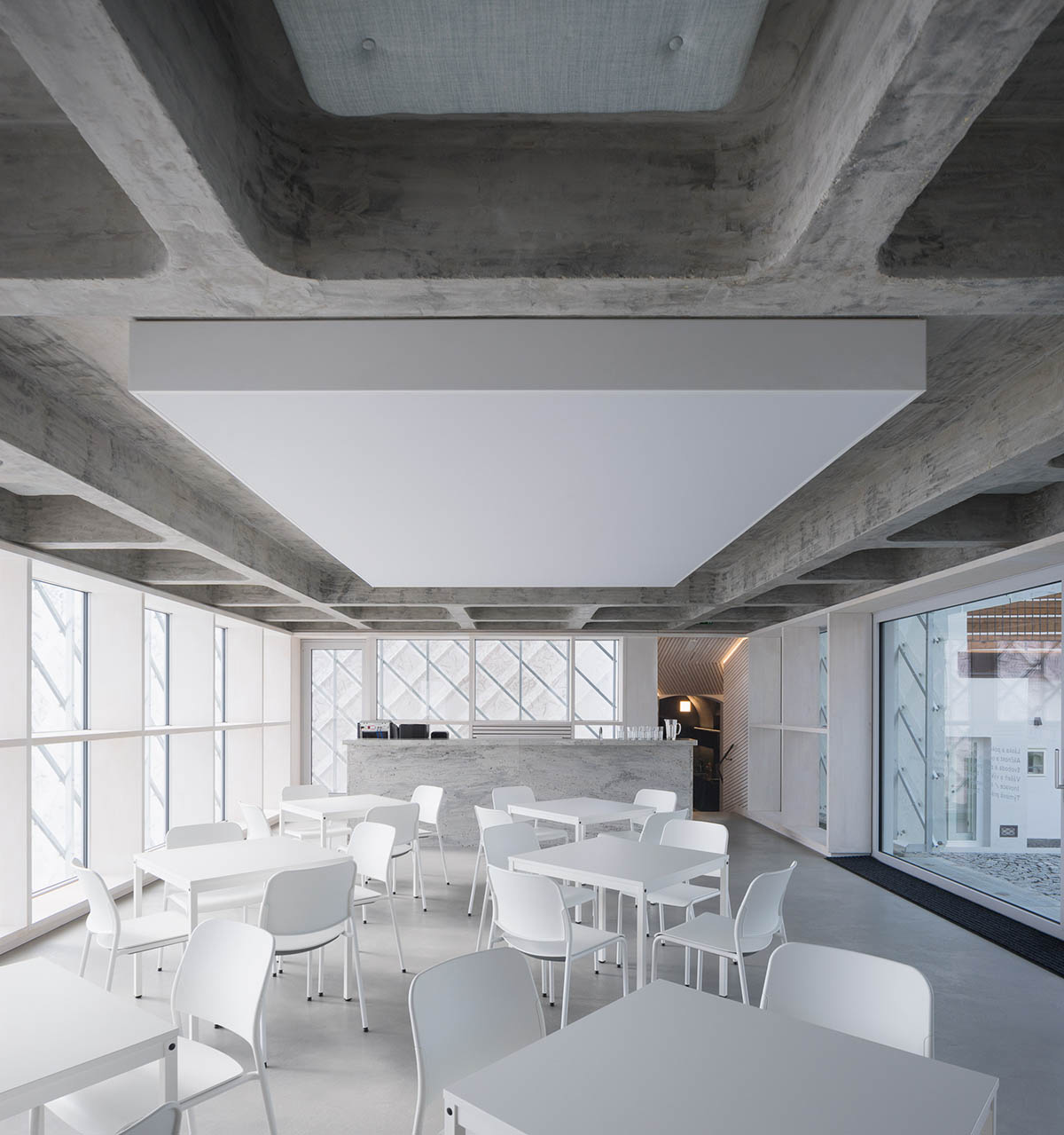 OV-A designs translucent Lasvit Headquarters reflecting glass making tradition of company in Nový Bor